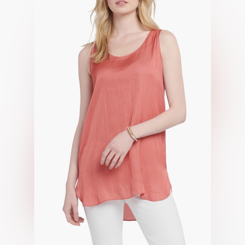 NIC+ ZOE Women’s Sedona Destination Long Sleeveless Scoop Neck Tank Top Large-